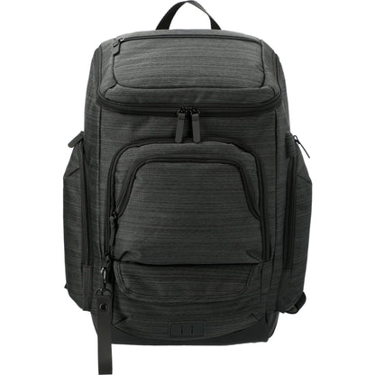 Front View of Gray NBN Whitby 15" Computer Backpack w/ USB Port plain