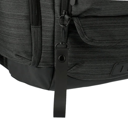 Front View of Gray NBN Whitby 15" Computer Backpack w/ USB Port