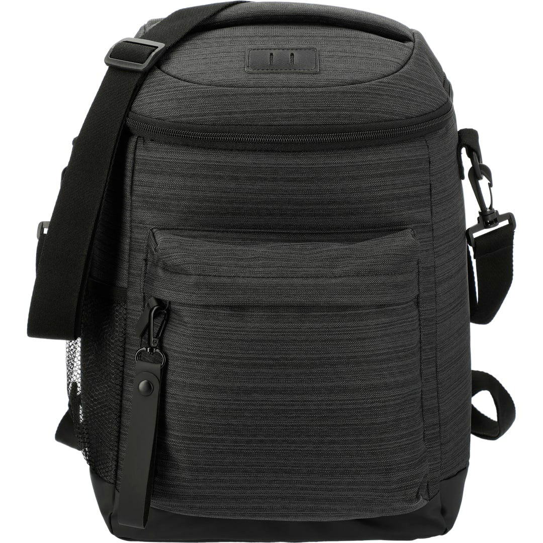 Front View of Gray NBN Whitby 24 Can Backpack Cooler plain