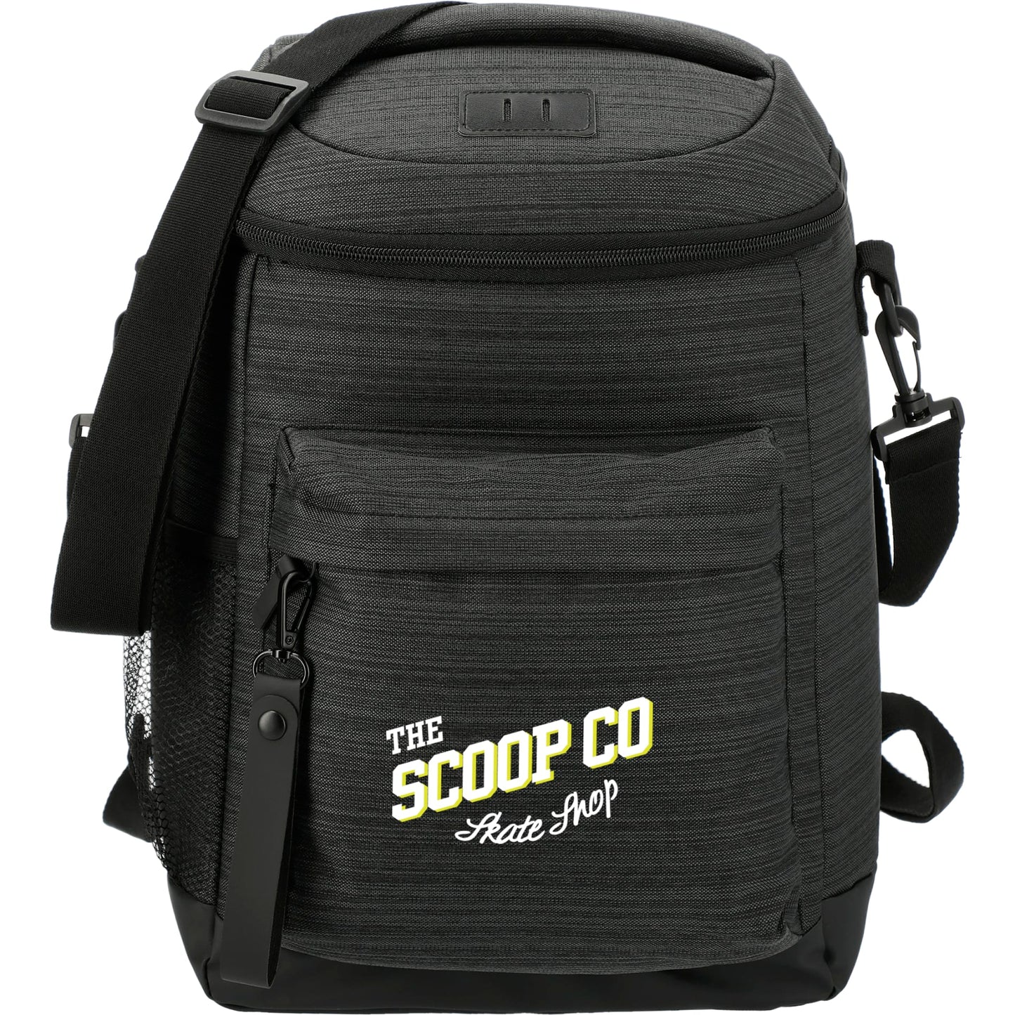 Front View of Gray NBN Whitby 24 Can Backpack Cooler