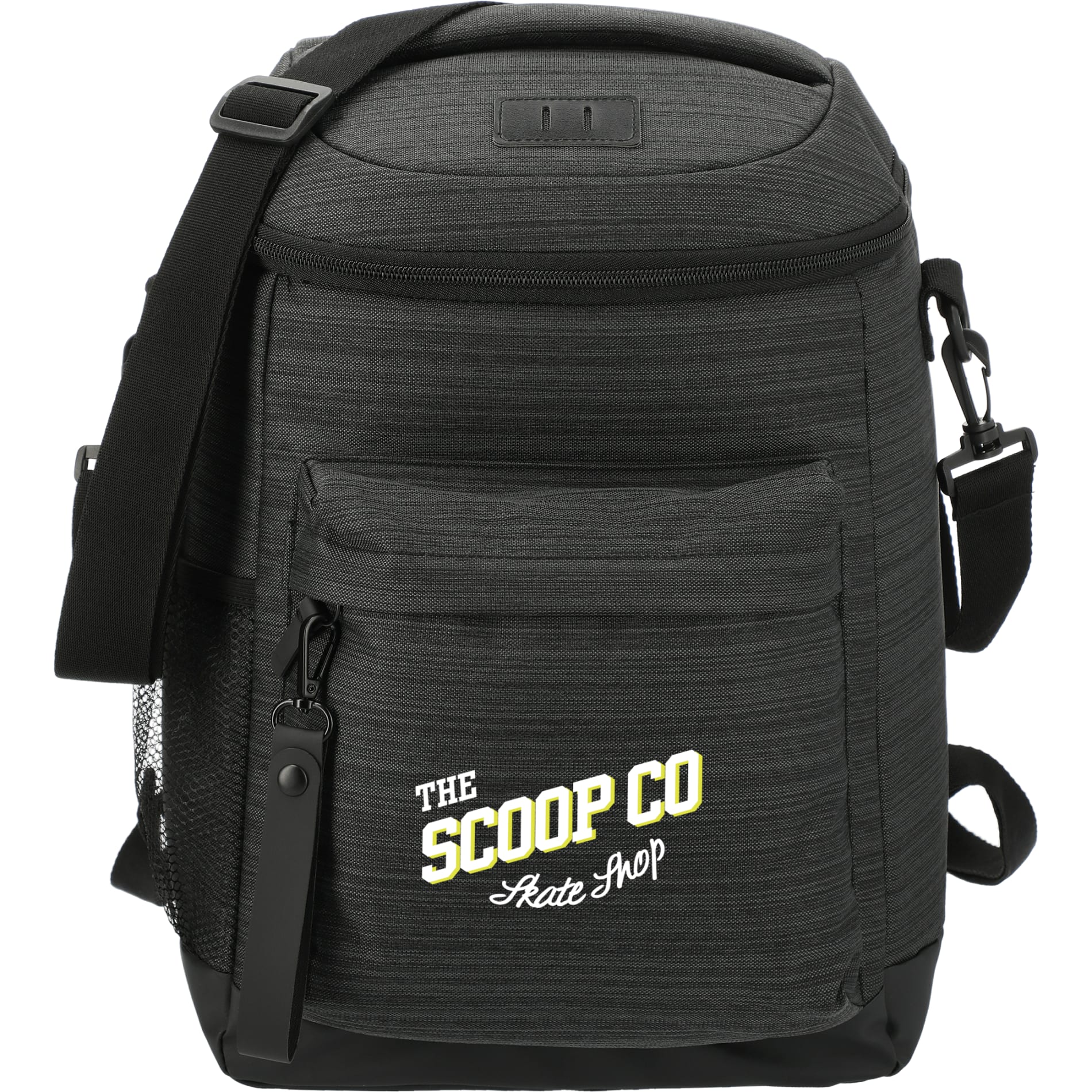 Front View of Gray NBN Whitby 24 Can Backpack Cooler