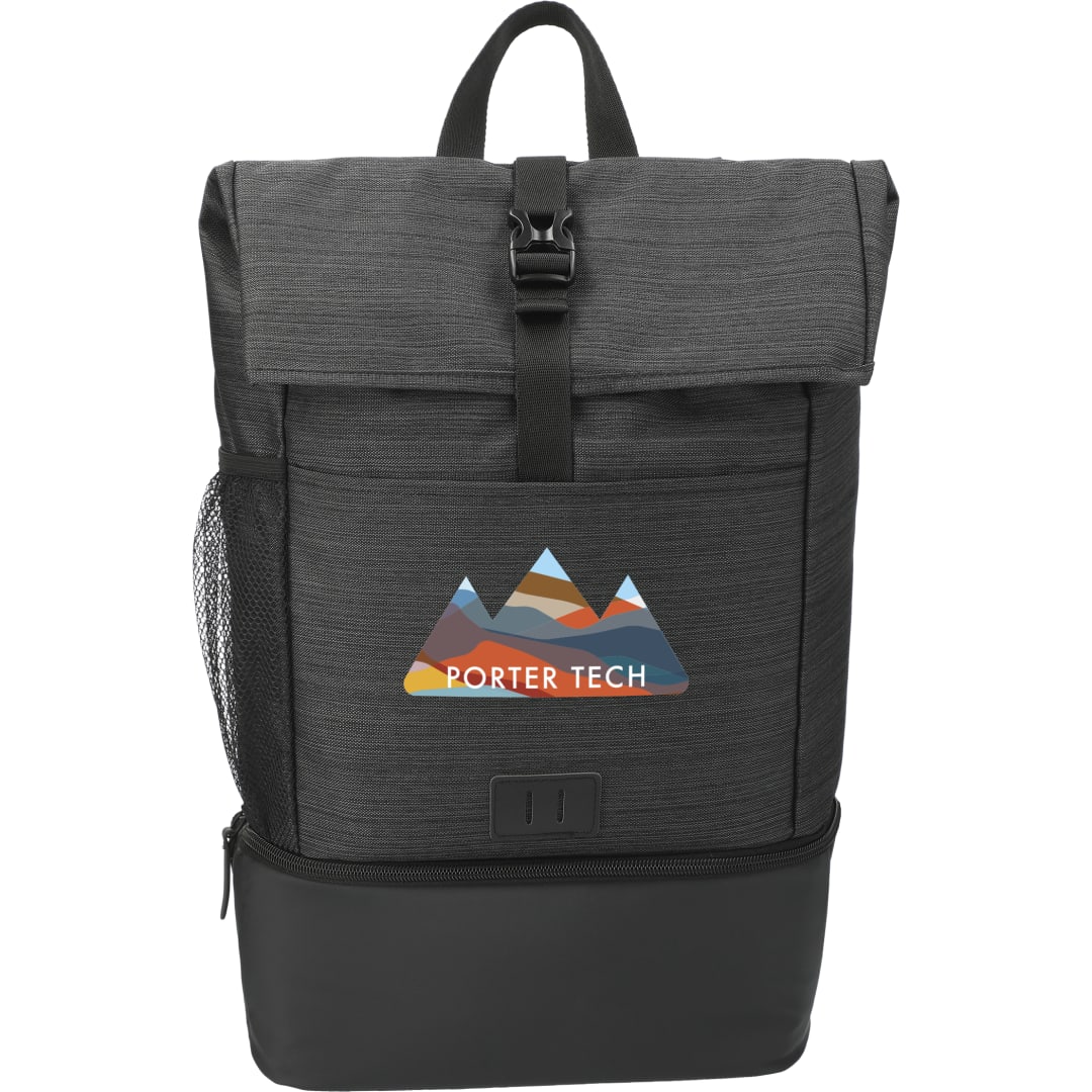 Front View of Gray NBN Whitby Insulated 15" Computer Backpack