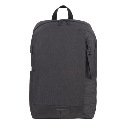 Front View of Gray NBN Whitby Slim 15" Computer Backpack w/ USB Port plain