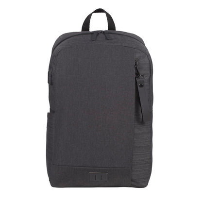 Front View of Gray NBN Whitby Slim 15" Computer Backpack w/ USB Port plain