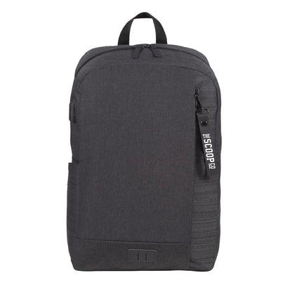 Front View of Gray NBN Whitby Slim 15" Computer Backpack w/ USB Port