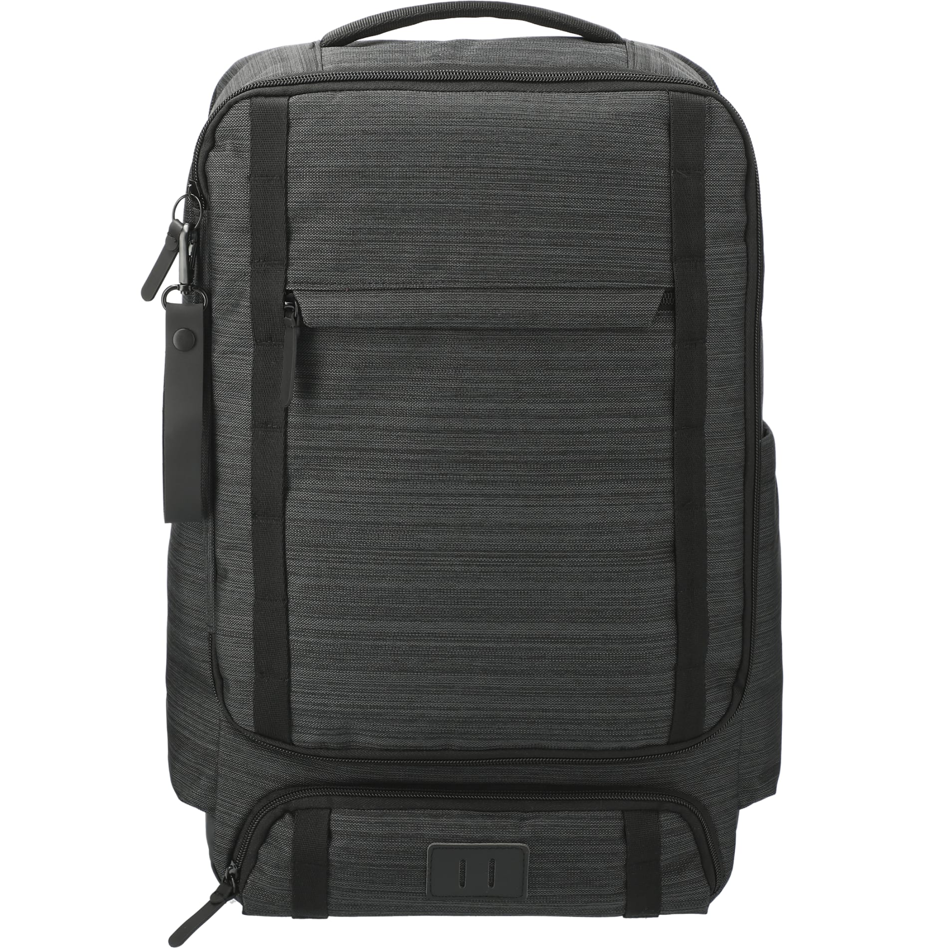 Front View of Gray NBN Work Anywhere 15" Computer Backpack plain