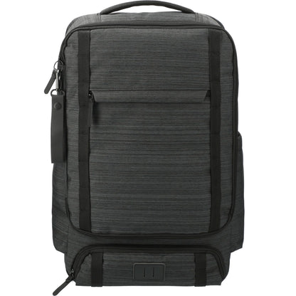 Front View of Gray NBN Work Anywhere 15" Computer Backpack plain