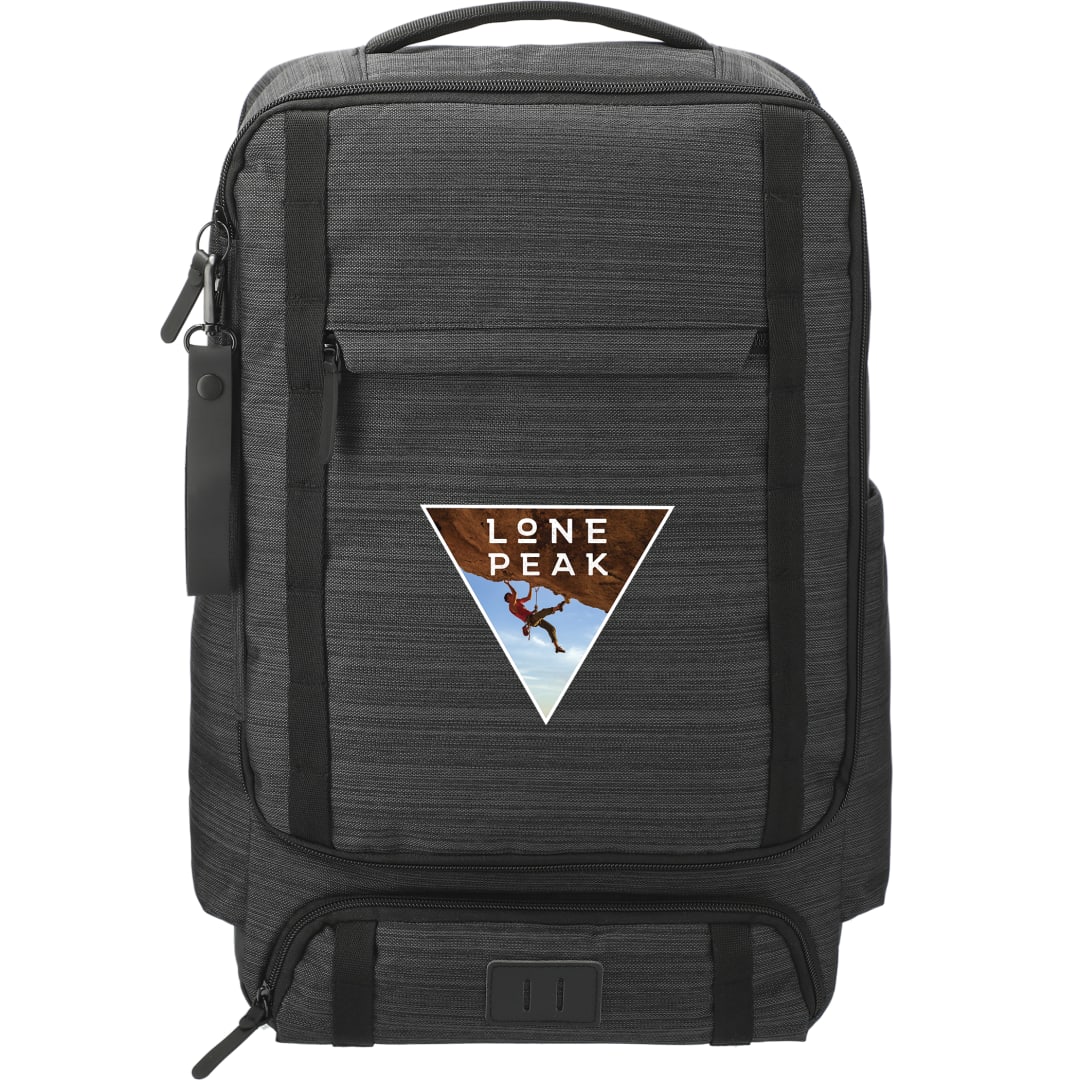 Front View of Gray NBN Work Anywhere 15" Computer Backpack