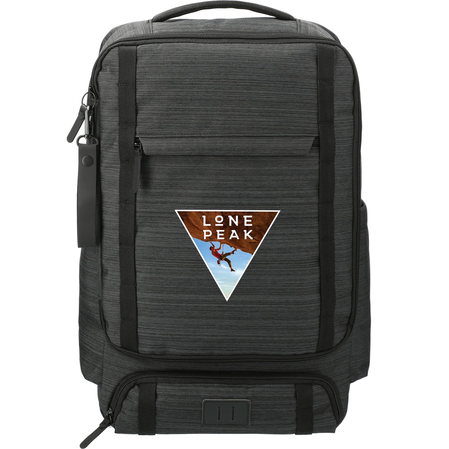 Front View of Gray NBN Work Anywhere 15" Computer Backpack
