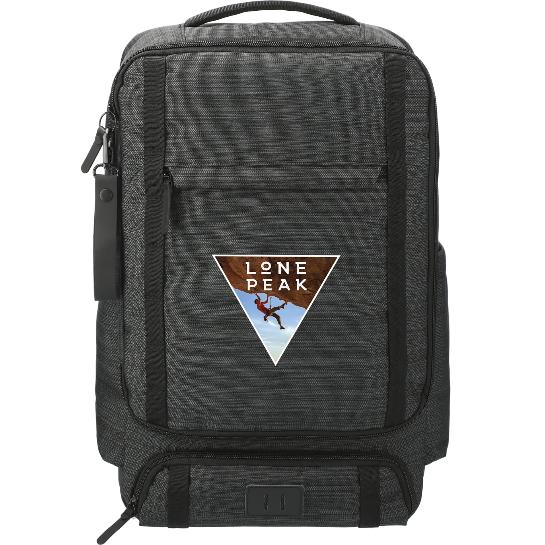 Front View of Gray NBN Work Anywhere 15" Computer Backpack