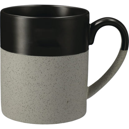 Front View of Gray Otis Ceramic Mug 15oz plain