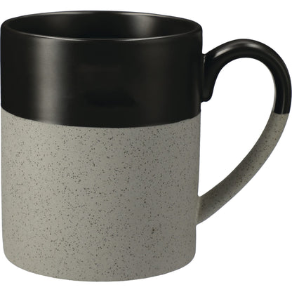 Front View of Gray Otis Ceramic Mug 15oz plain
