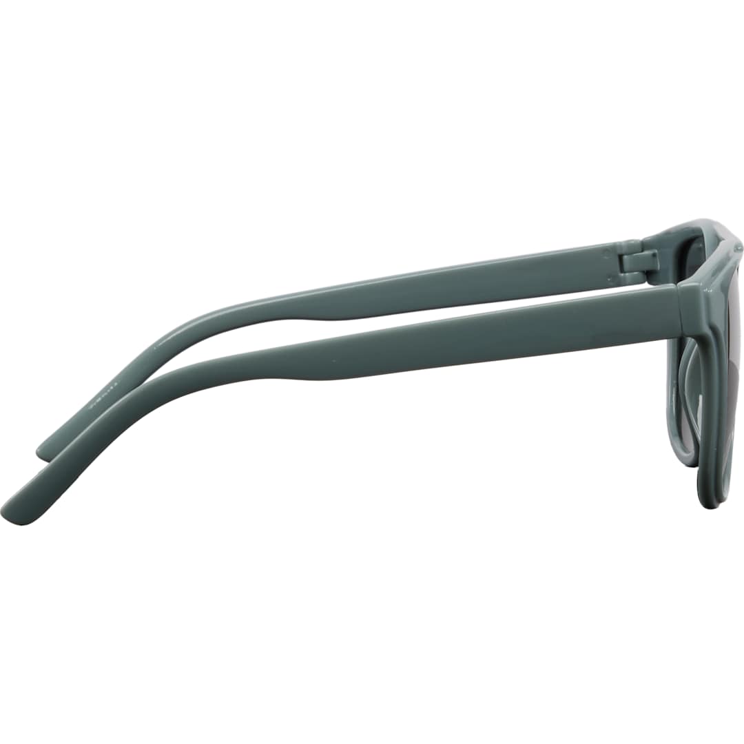 Front View of Gray Peyton Recycled Brow Bar Sunglasses plain
