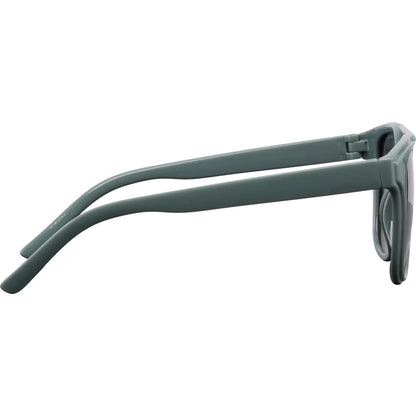 Front View of Gray Peyton Recycled Brow Bar Sunglasses plain