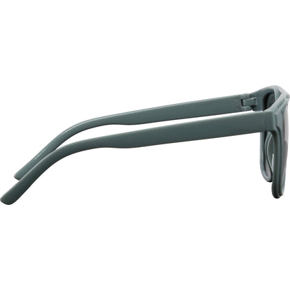 Front View of Gray Peyton Recycled Brow Bar Sunglasses plain
