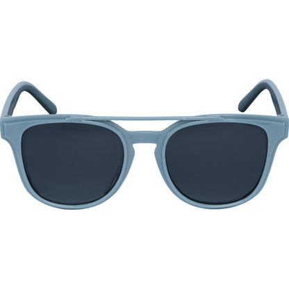 Front View of Gray Peyton Recycled Brow Bar Sunglasses