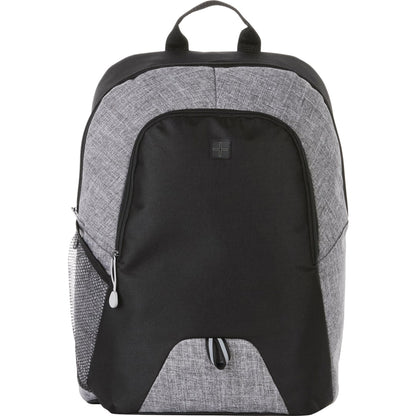 Front View of Gray Pier 15" Computer Backpack plain