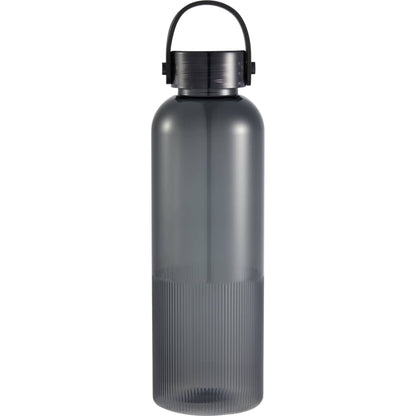 Front View of Gray Prism 24oz  Recycled Plastic Bottle plain