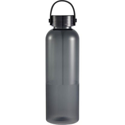 Front View of Gray Prism 24oz  Recycled Plastic Bottle plain