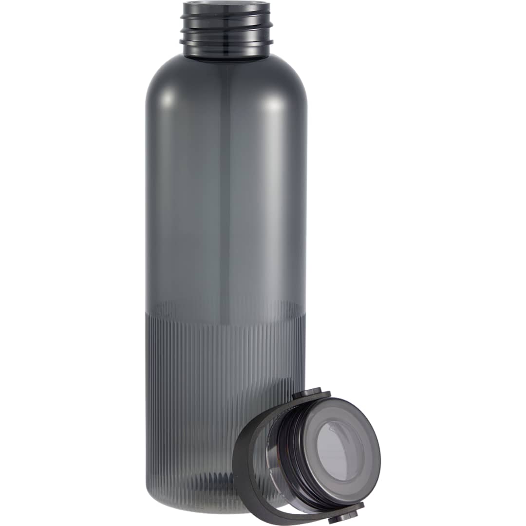Front View of Gray Prism 24oz  Recycled Plastic Bottle plain