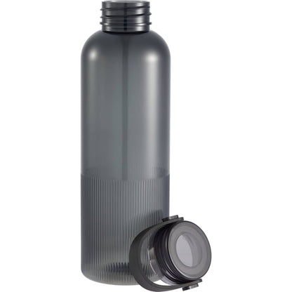Front View of Gray Prism 24oz  Recycled Plastic Bottle plain