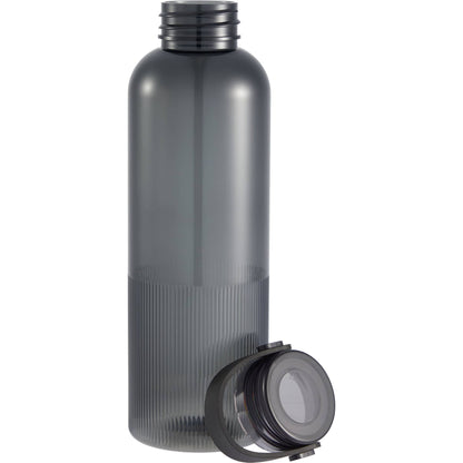 Front View of Gray Prism 24oz  Recycled Plastic Bottle plain