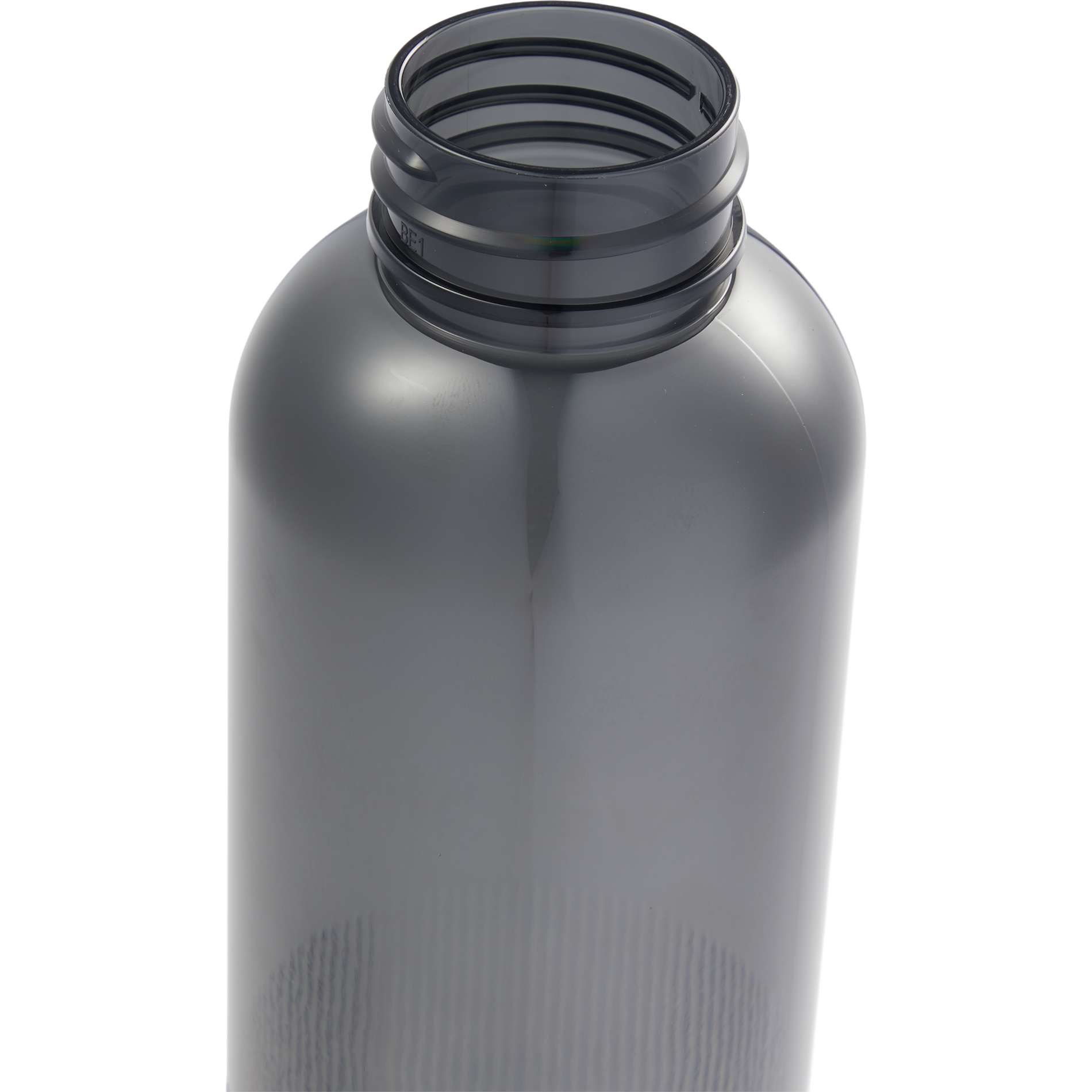 Front View of Gray Prism 24oz  Recycled Plastic Bottle