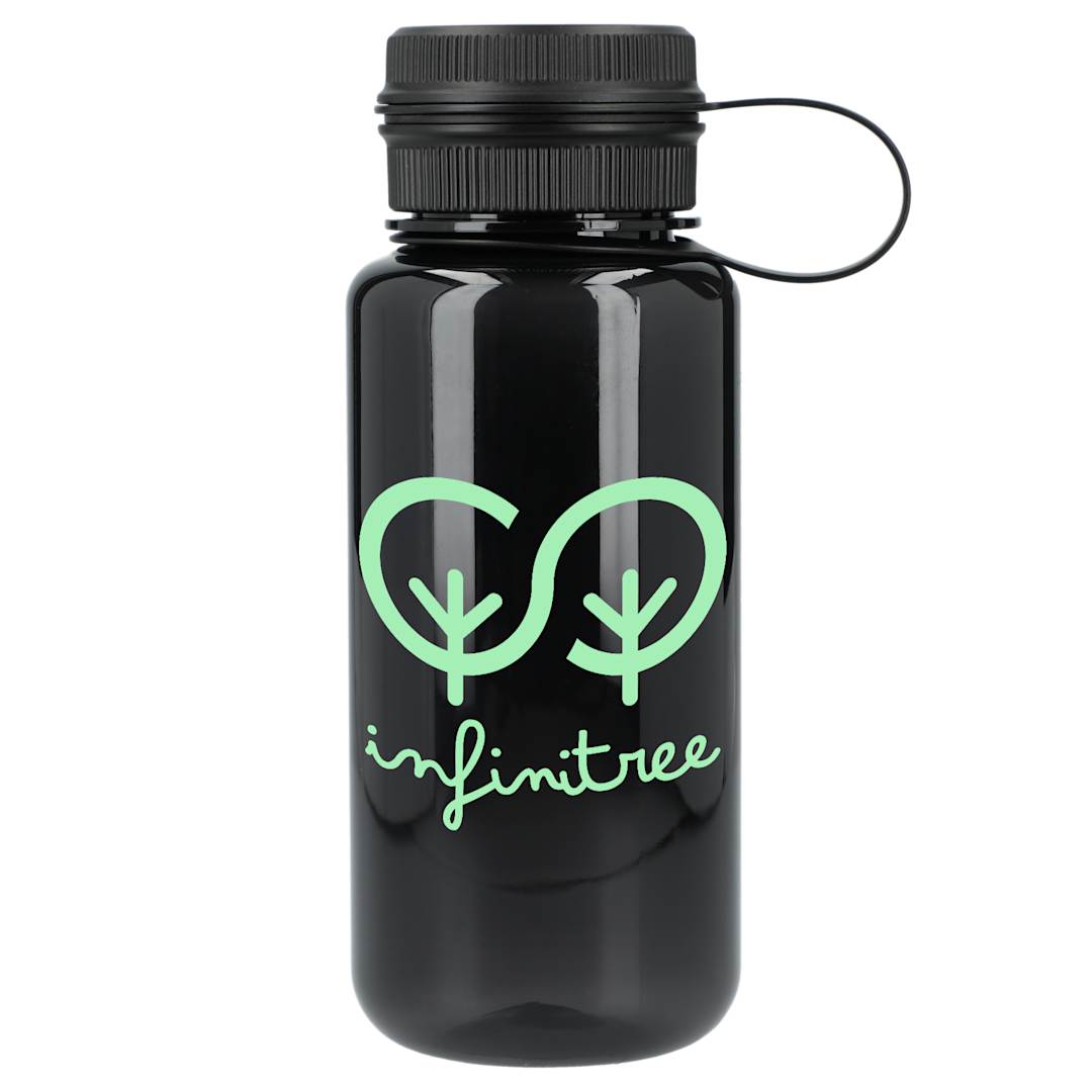 Front View of Gray Quest Tritan™ Renew Sports Bottle 30oz