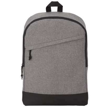Front View of Gray Range 15" Computer Backpack plain