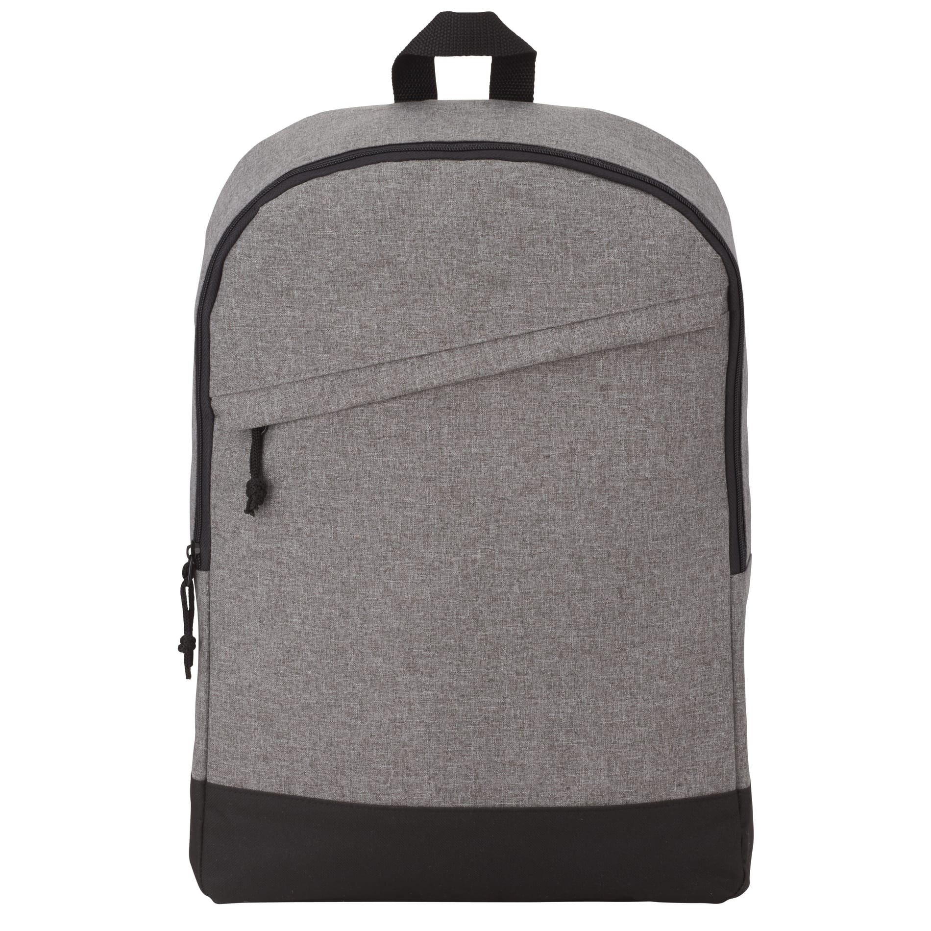 Front View of Gray Range 15" Computer Backpack plain