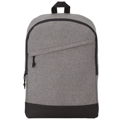 Front View of Gray Range 15" Computer Backpack plain
