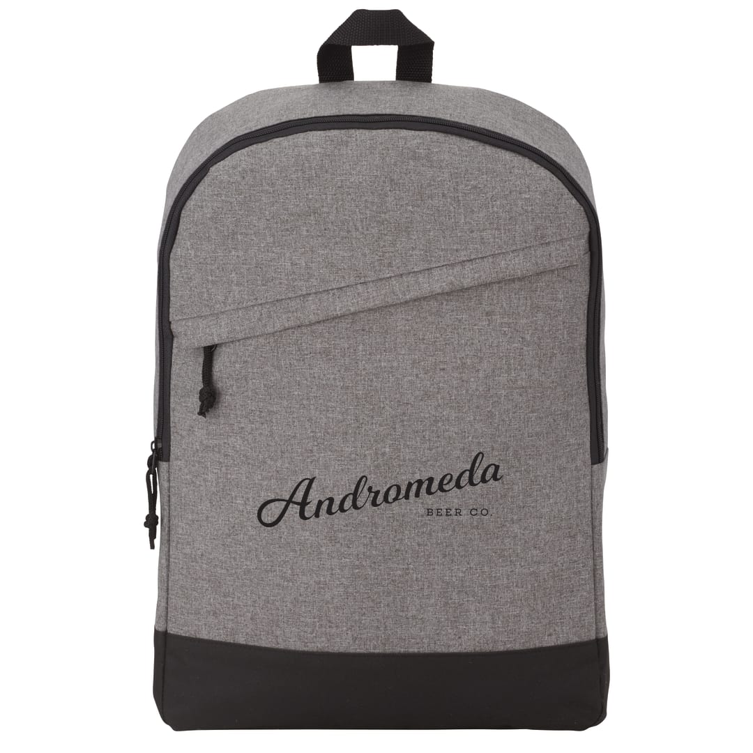 Front View of Gray Range 15" Computer Backpack