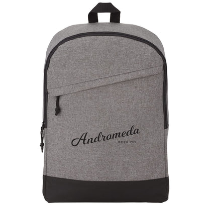 Front View of Gray Range 15" Computer Backpack