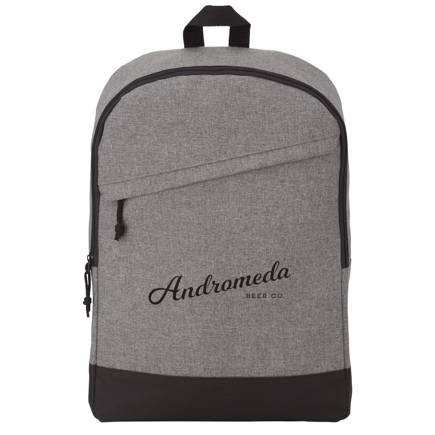 Front View of Gray Range 15" Computer Backpack