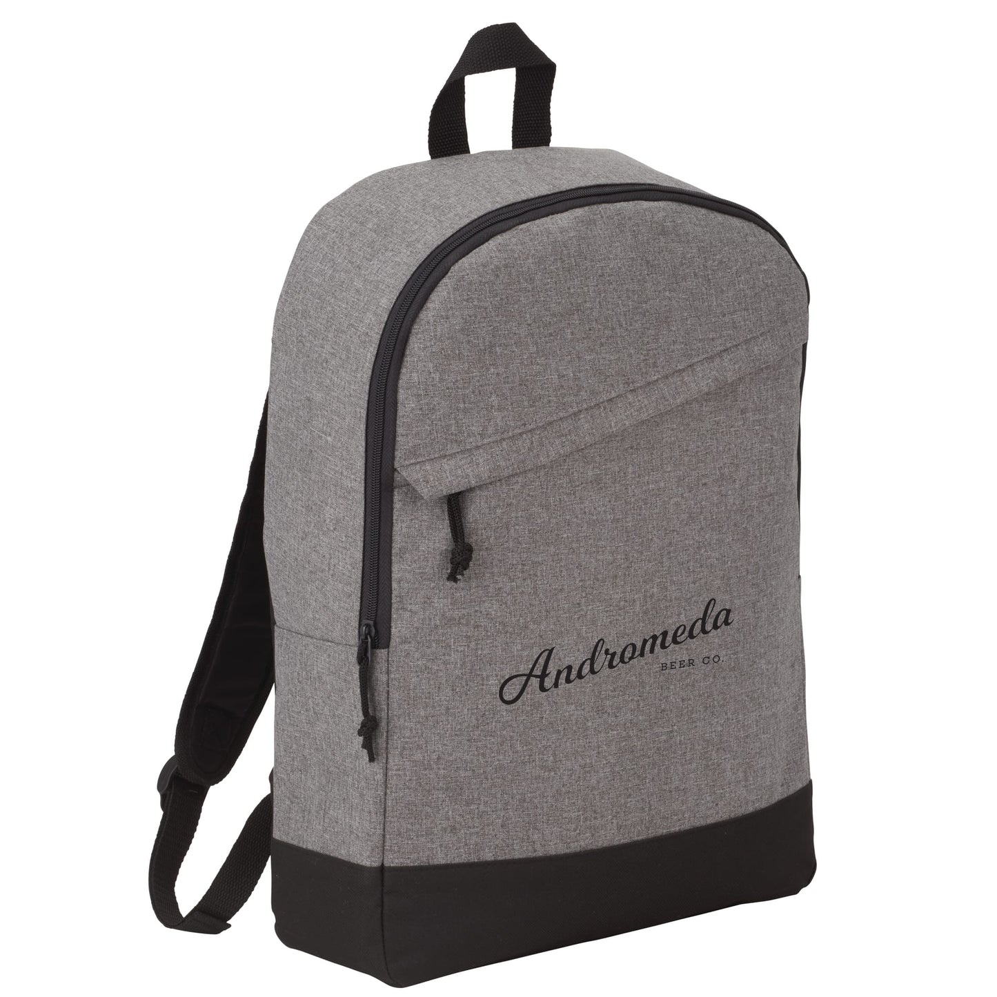 Front View of Gray Range 15" Computer Backpack