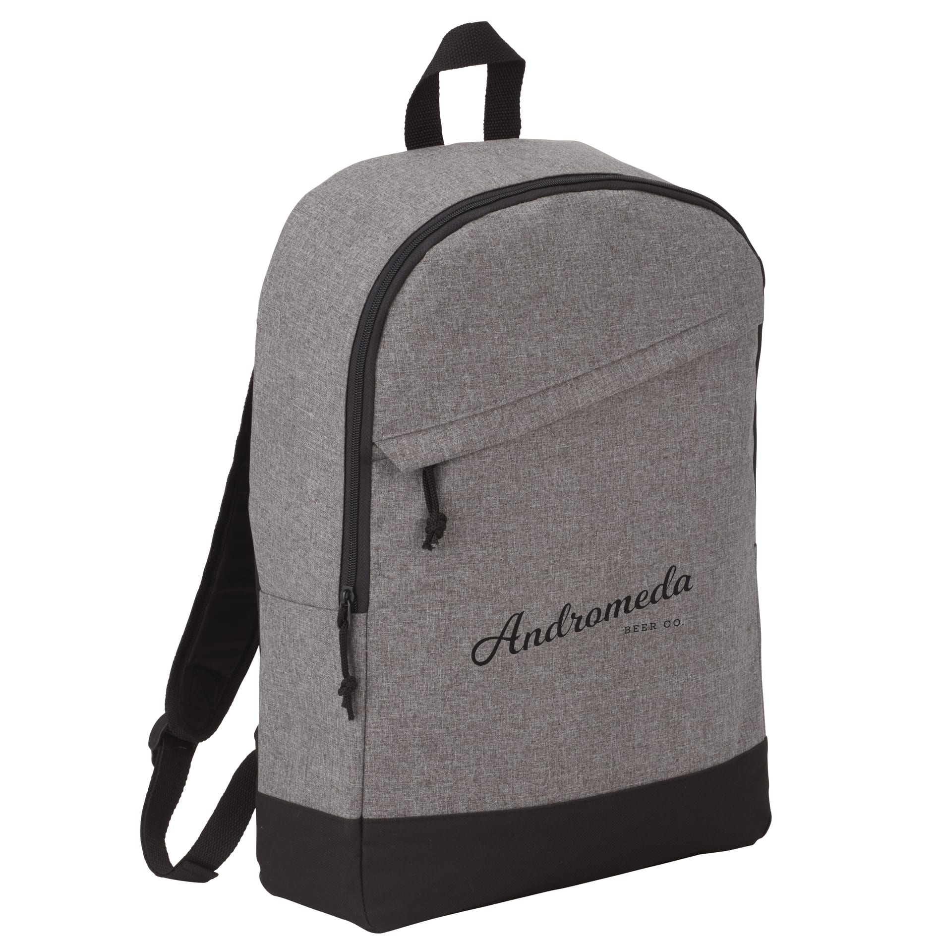 Front View of Gray Range 15" Computer Backpack