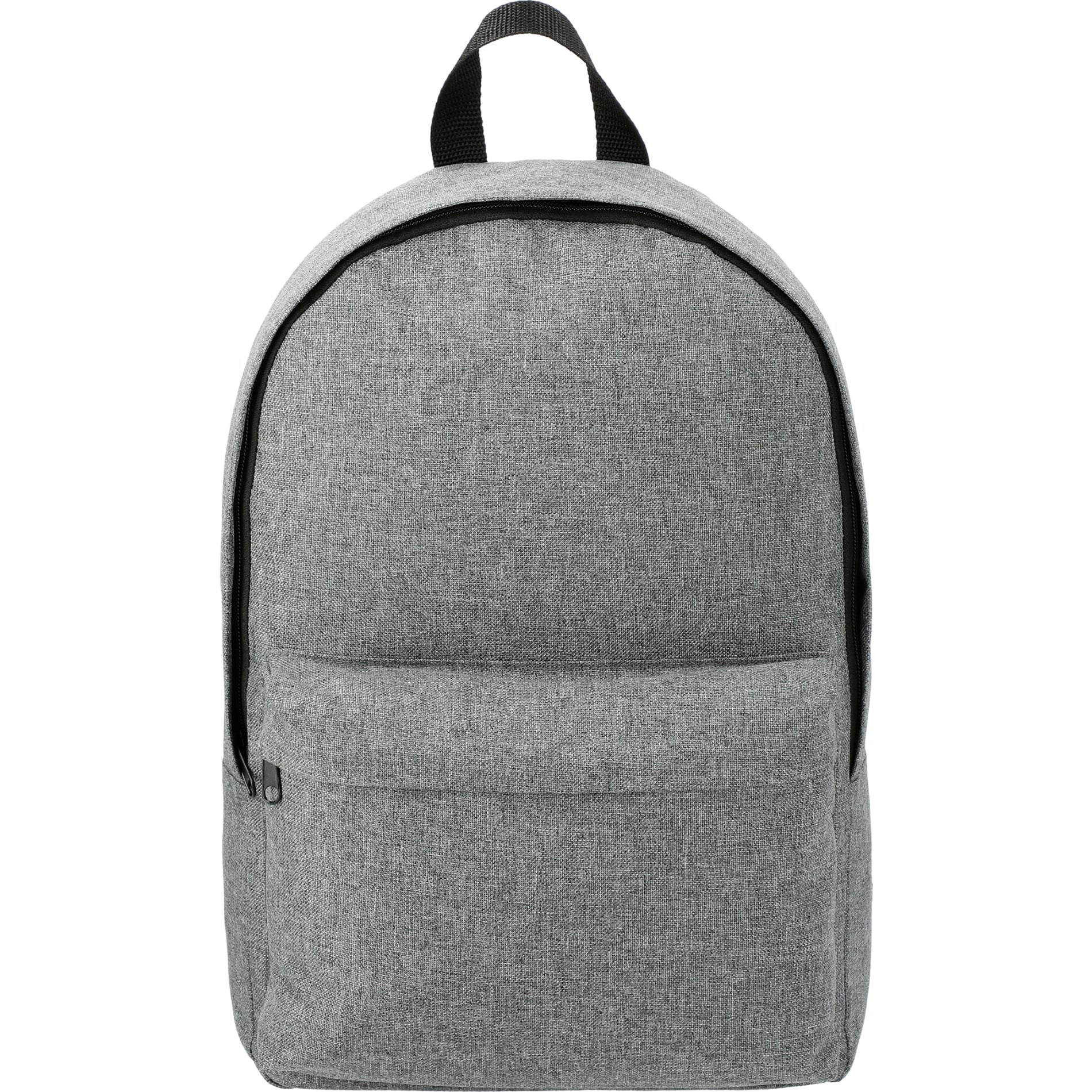 Front View of Gray Reign Backpack plain