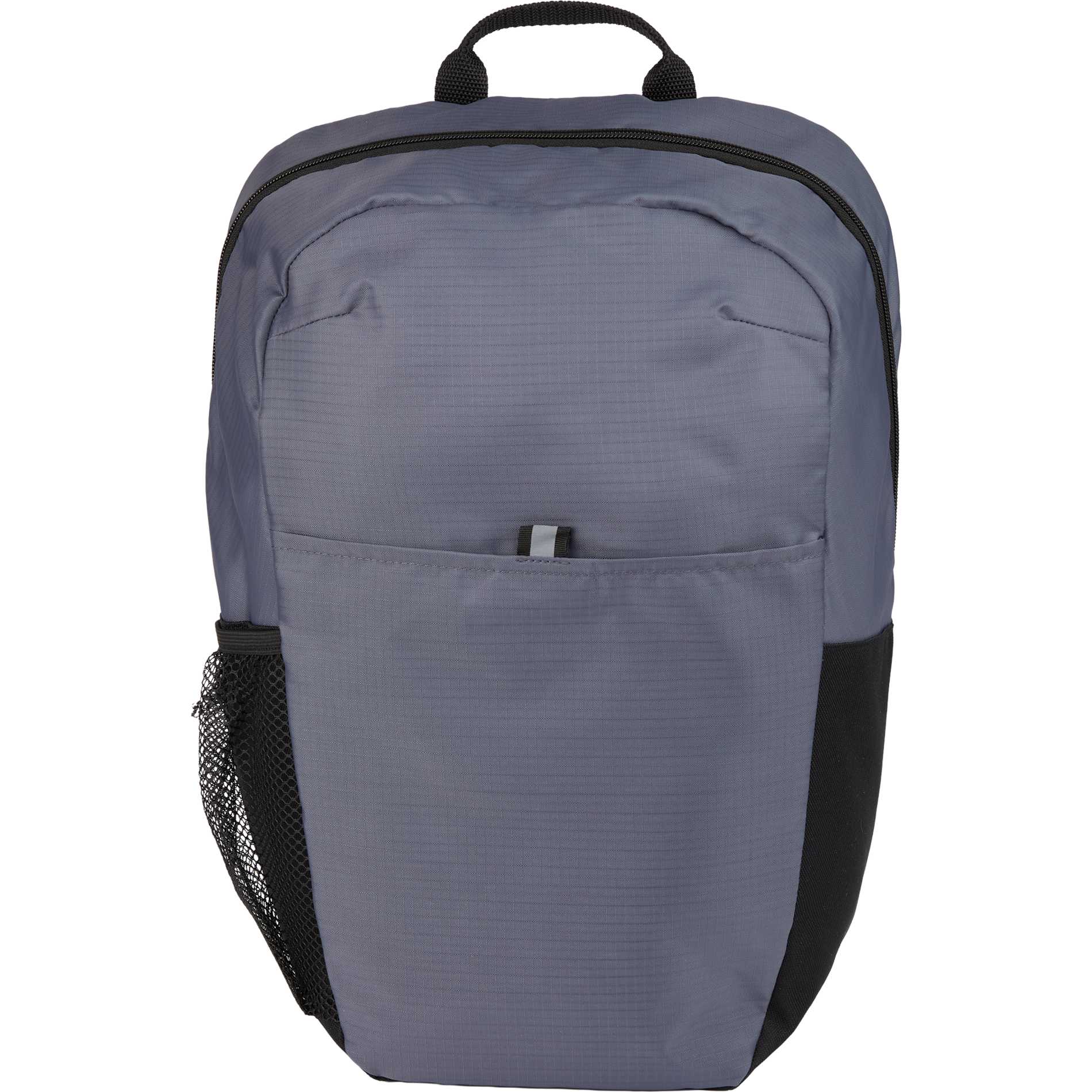 Front View of Gray Rocky Recycled 15" Computer Backpack plain
