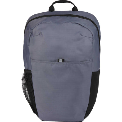 Front View of Gray Rocky Recycled 15" Computer Backpack plain