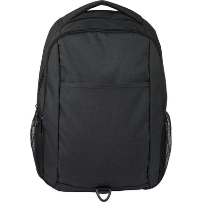 Front View of Gray Ryder Computer Backpack plain