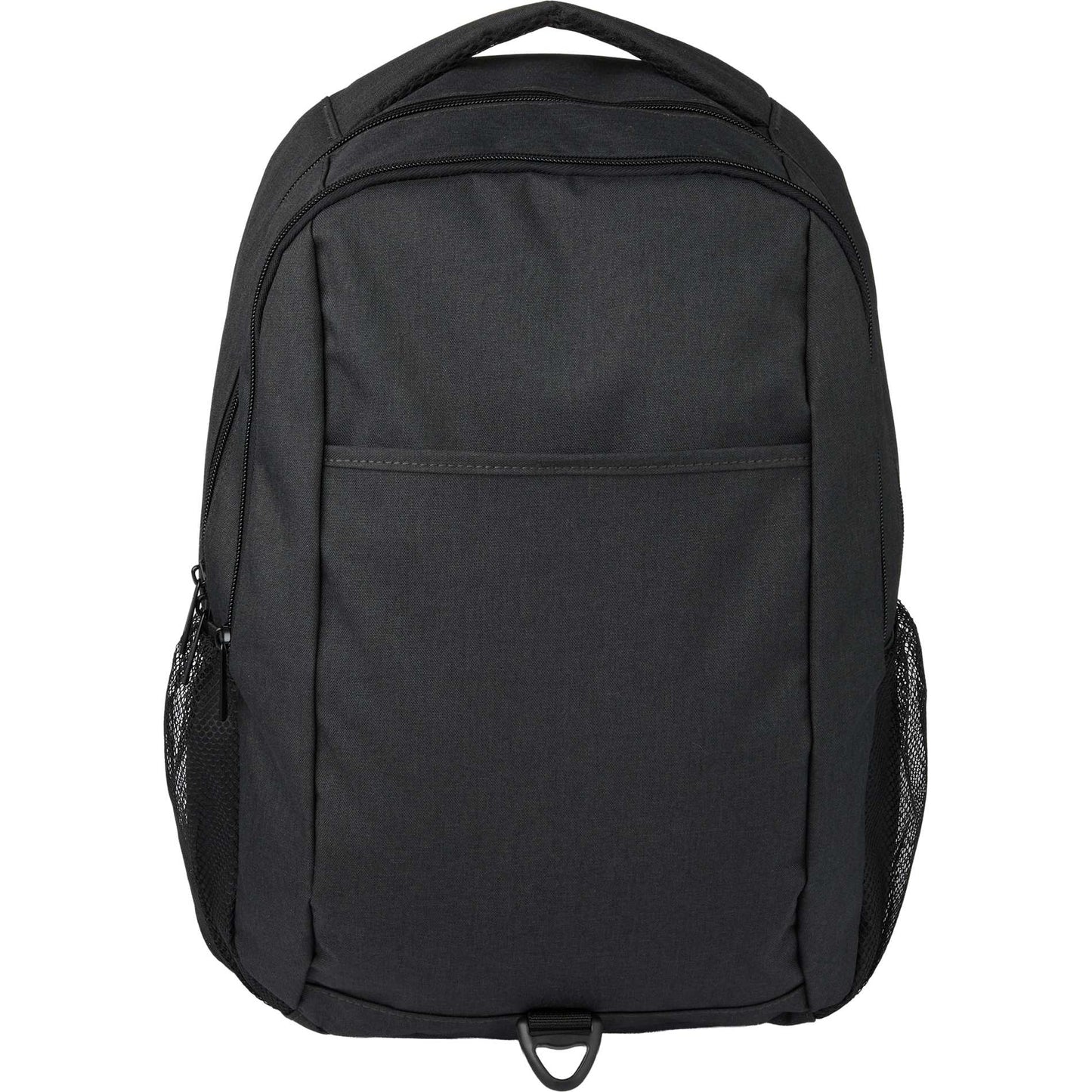 Front View of Gray Ryder Computer Backpack plain