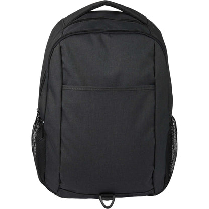Front View of Gray Ryder Computer Backpack plain