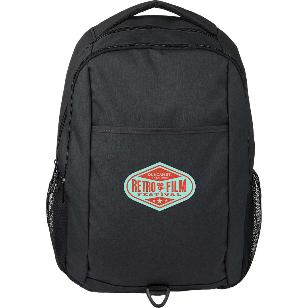 Front View of Gray Ryder Computer Backpack