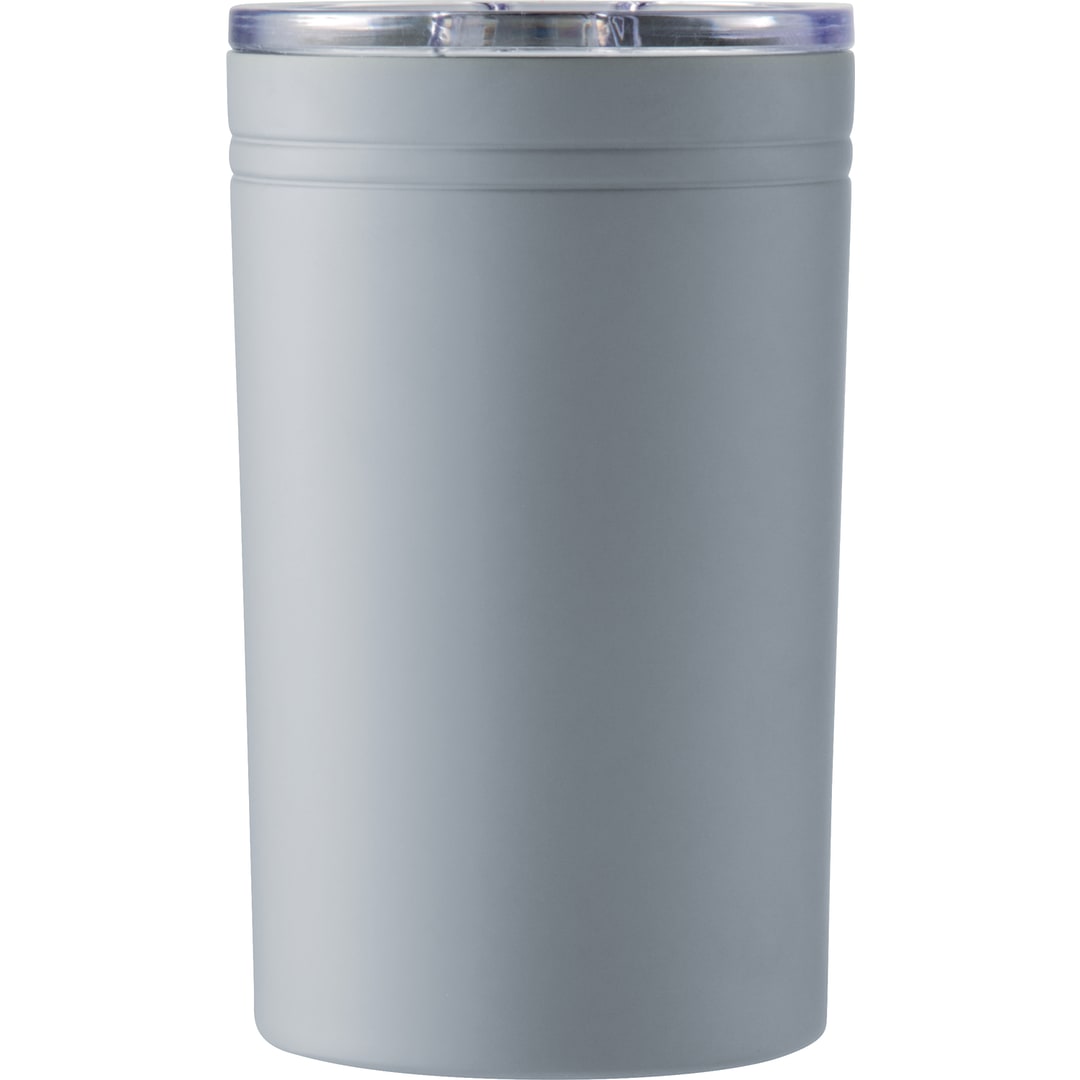 Front View of Gray Sherpa 11-oz. Vacuum Tumbler & Insulator plain