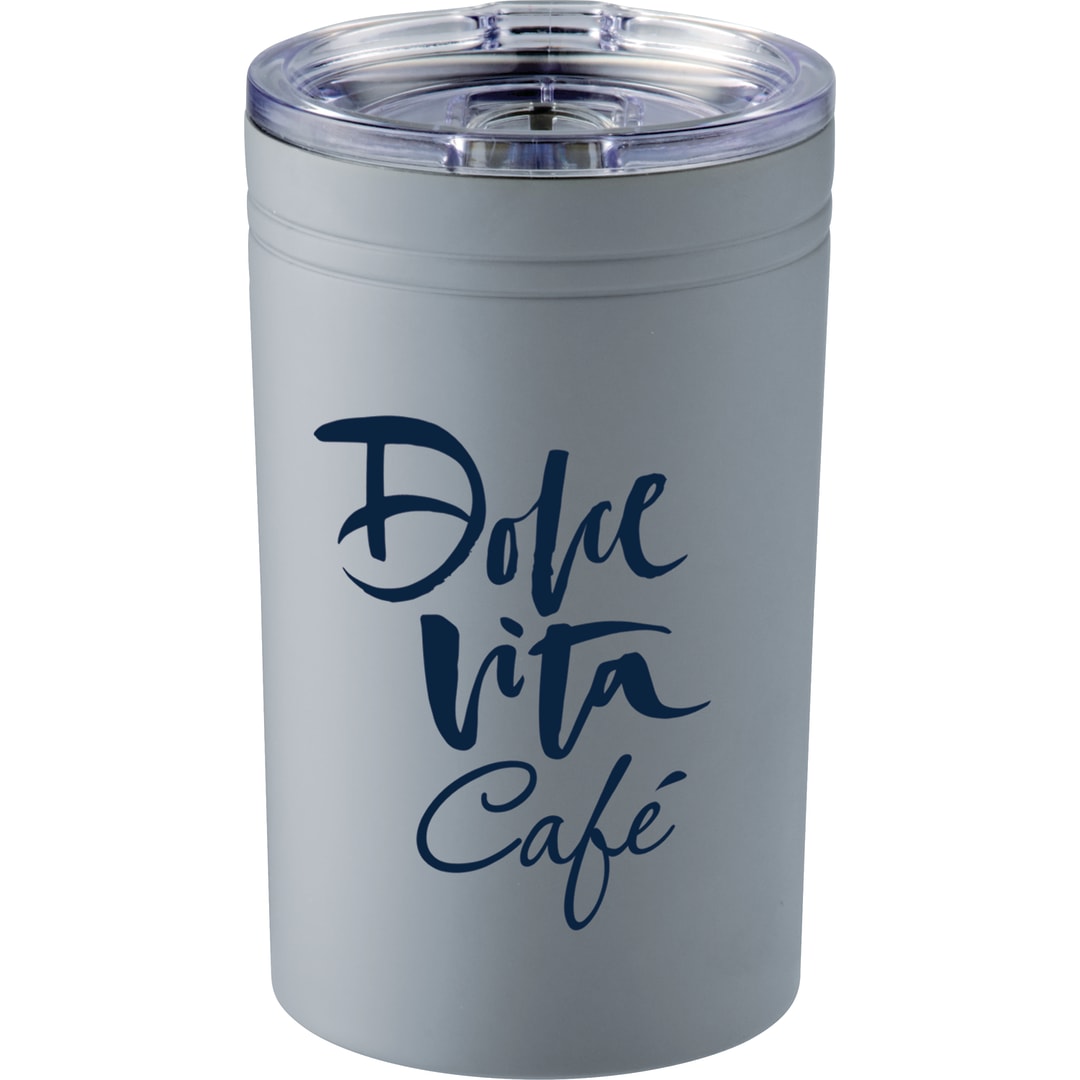 Front View of Gray Sherpa 11-oz. Vacuum Tumbler & Insulator