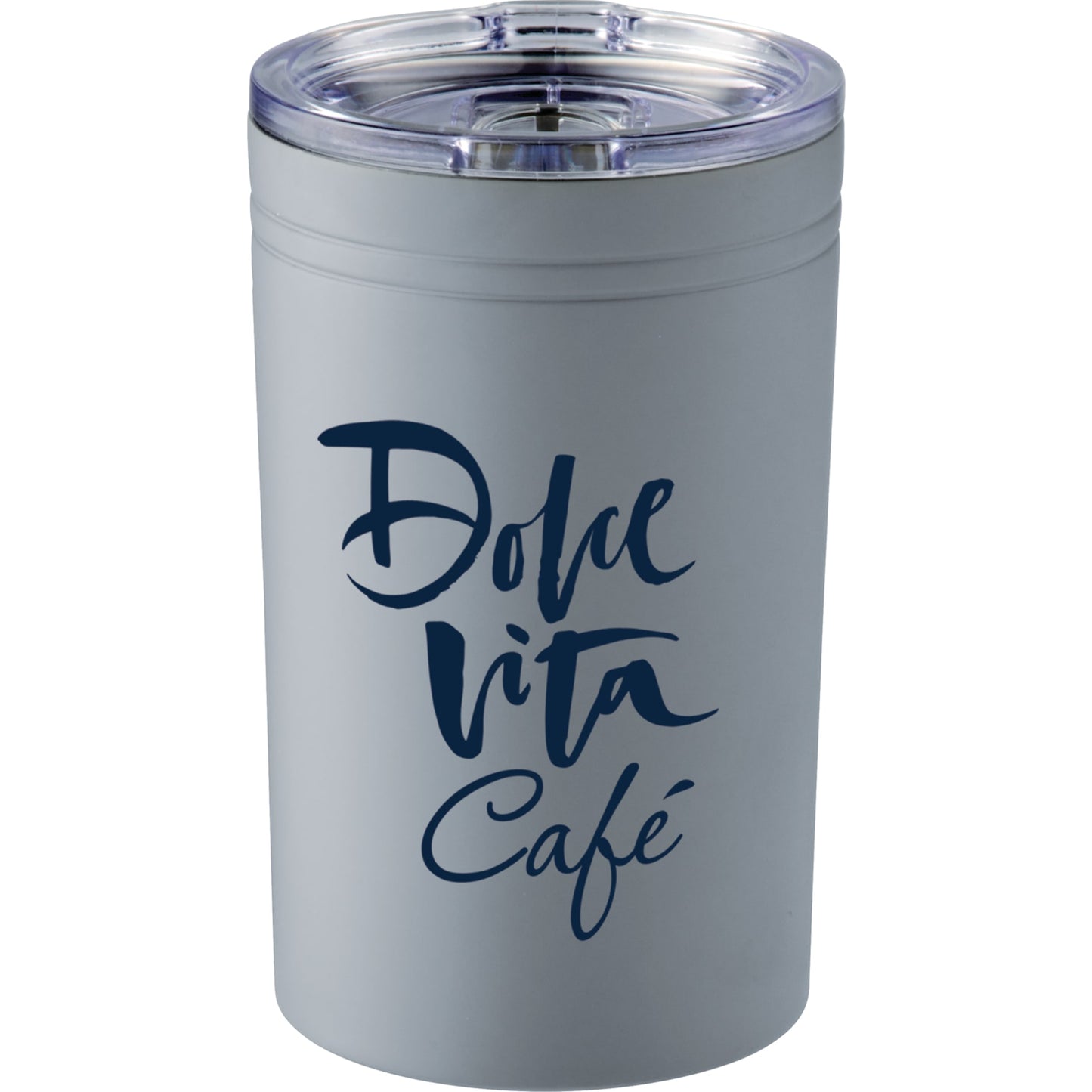 Front View of Gray Sherpa 11-oz. Vacuum Tumbler & Insulator