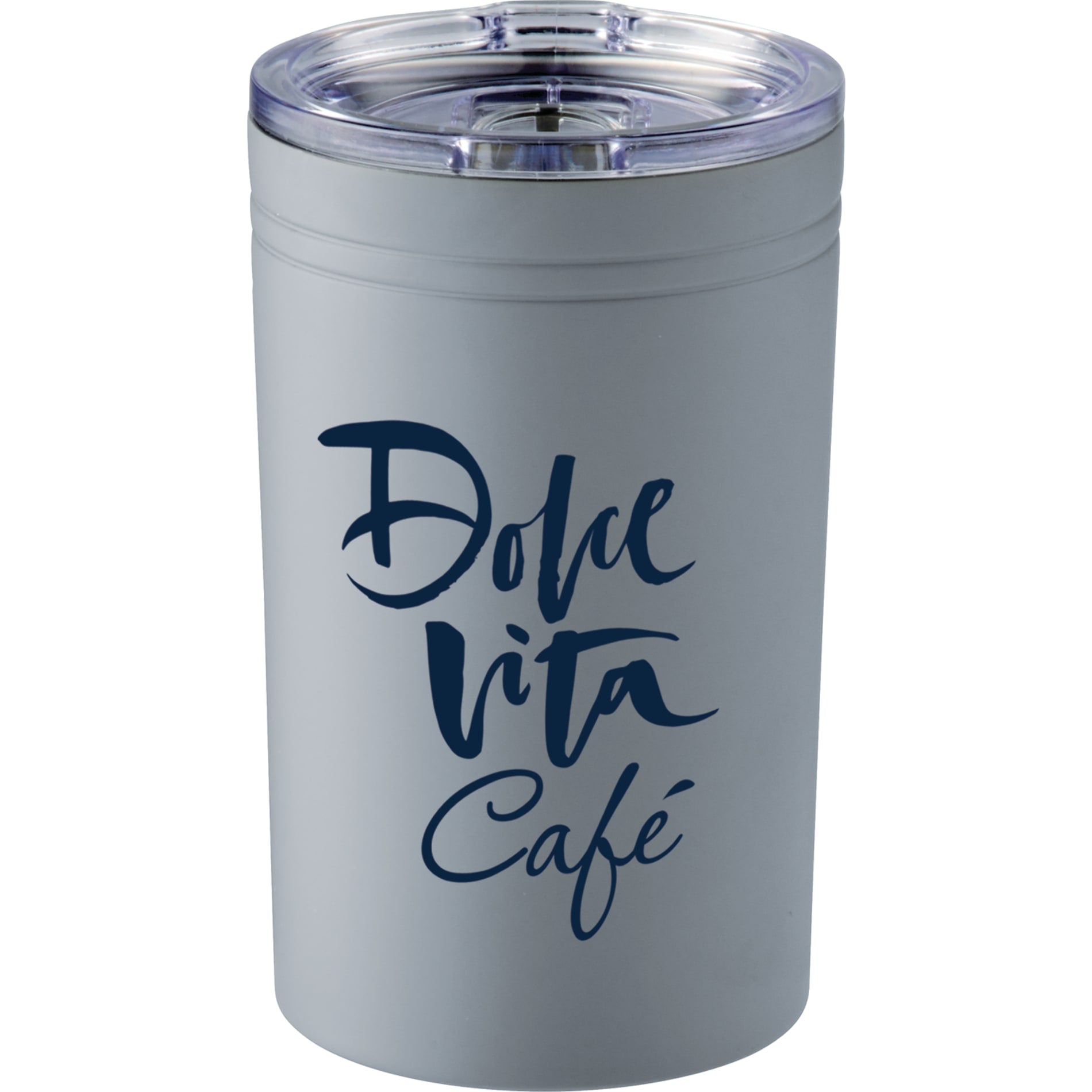 Front View of Gray Sherpa 11-oz. Vacuum Tumbler & Insulator
