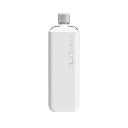 Front View of Gray SLIM Original Colored memobottle plain