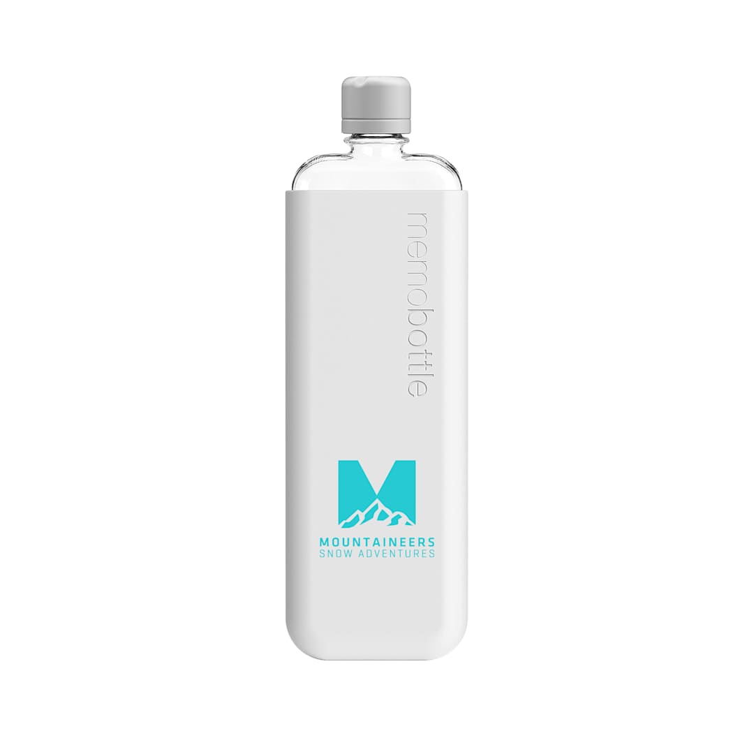 Front View of Gray SLIM Original Colored memobottle