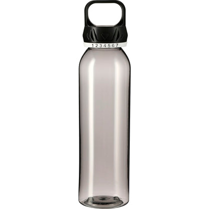 Front View of Gray Smart 22oz Tritan Sports Bottle plain